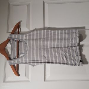 Grey and white tank top